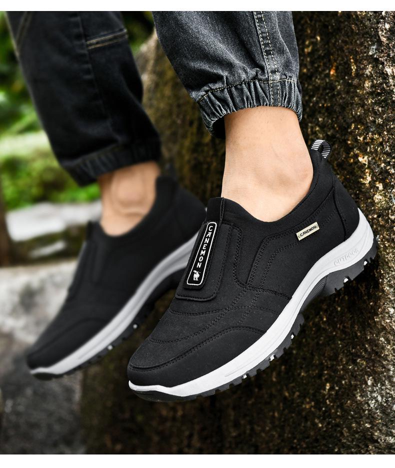 Herren Übergröße Rutschfeste Lässige Slipper-Sneaker - Leicht, Abriebfest, Weiche Sohle zum Gehen im Freien.