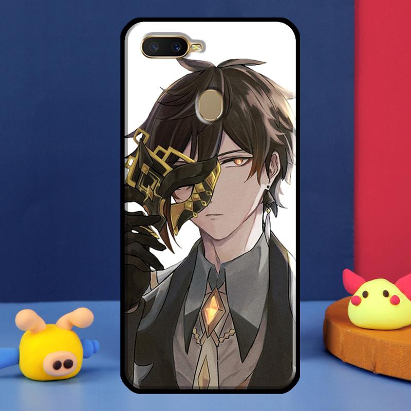 Zhongli Genshin Impact Case For Oppo A91 A5 A9 A16 A76 A96 A58 A78 A98 A52 A72 A74 A94 A54 S A57 A77 A15 A17 Cover