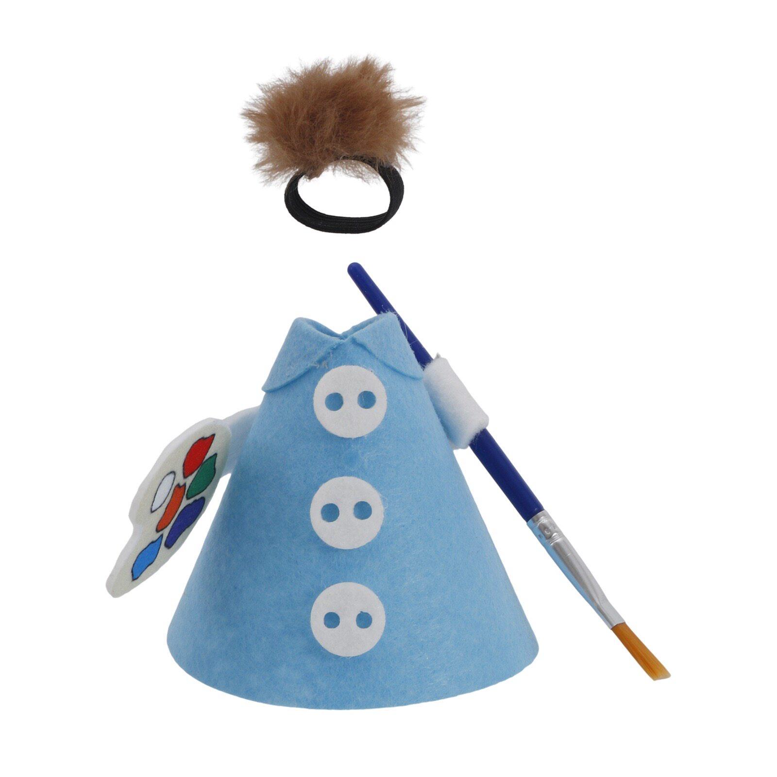 

Mini Desktop Goose Set Soft Plush Toy with Paintbrush and Palette Accessories for Desk Decoration and Collectible Display One Size