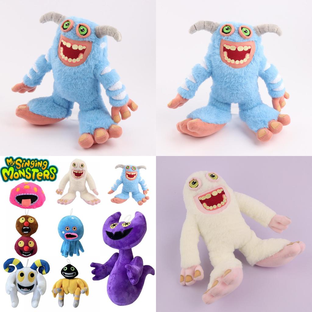 My Singing Monsters Plush Characters Blue White And Pink Options