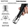 WOTOR Champagne Stopper, Stainless Steel Prosecco Bottle Stopper with Food-Grade Silicone, Reusable Champagne Cork & Saver, Leak-Proof, Keeps Champagn