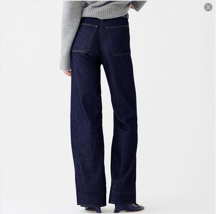 High-Waist Schlagjeans im europäischen und amerikanischen Stil