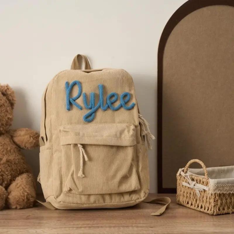 Handmade Name Childrens School Bag