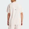 Adidas Z.N.E. T-Shirt Solid Logo Loose Round Neck Short Sleeve Men Tops Beige IR5236