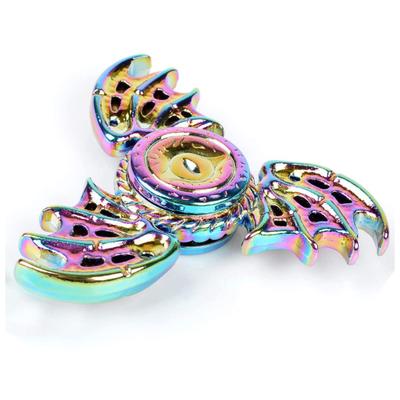 EDC Fidget Spinner Spielzeug Dreiblättriges buntes drehbares Gyro Neuheit Anti-Angst-Sensorspielzeug