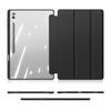 DUX DUCIS for Samsung Tab S10 Ultra S10 Lite S9 FE Plus Trifold Tablet Transparent Case with Stylus Pen Holder & Auto Sleep Wake