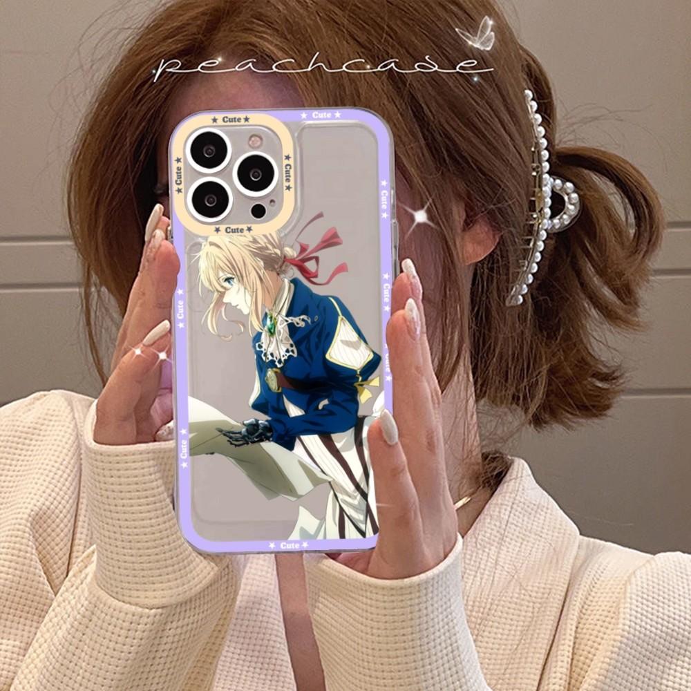 Violet Evergarden Phone Case For Samsung S 20 21 22 23 lite plus ultra Clear Mobile Cover Funda
