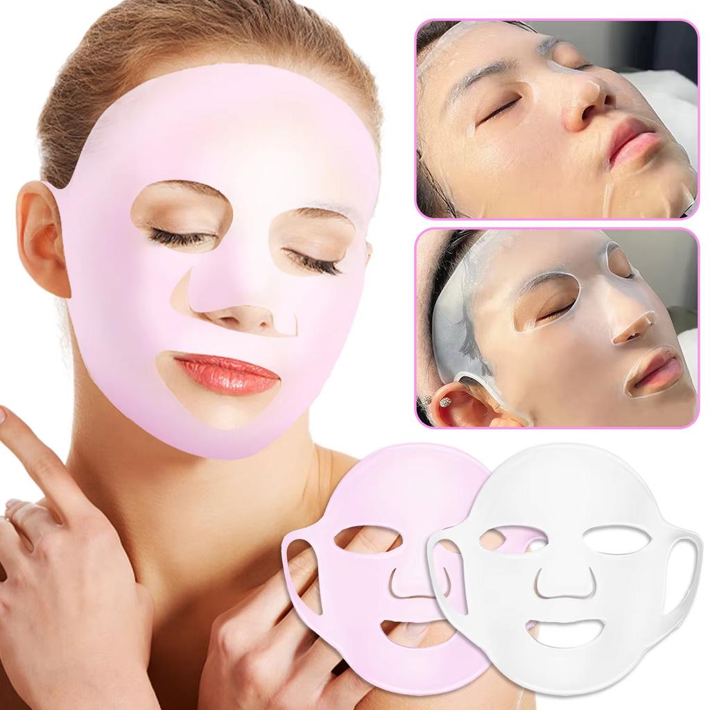 Hanging Ear Silicone Mask Cover 3D Fixed Mask Tool Ear Hanging Masks for Moisturizing Face Reusable Firming Facial Tool Skincare Enhancement