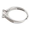 Moissanite Ring 1 Carat Exquisite Details Elegant Moissanite Engagement Ring for Party Date Birthdays