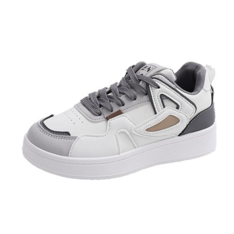 Couple Color Matching Sports Shoes Women's Autumn Retro Lace-up Casual Shoes Campus Style Versatile Board Shoes