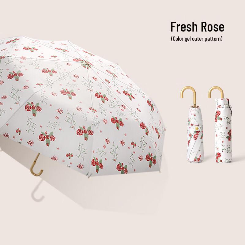 Nanqiao Curved Handle Three-Fold UV Protection Umbrella