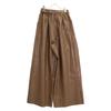 CLANE [23AW] 15110-7362 Faux Leather Wide Pants/ Bottoms 2 BrownUsed