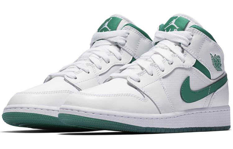 Air Jordan 1 Mid SE GC GS 'White Mystic Green'