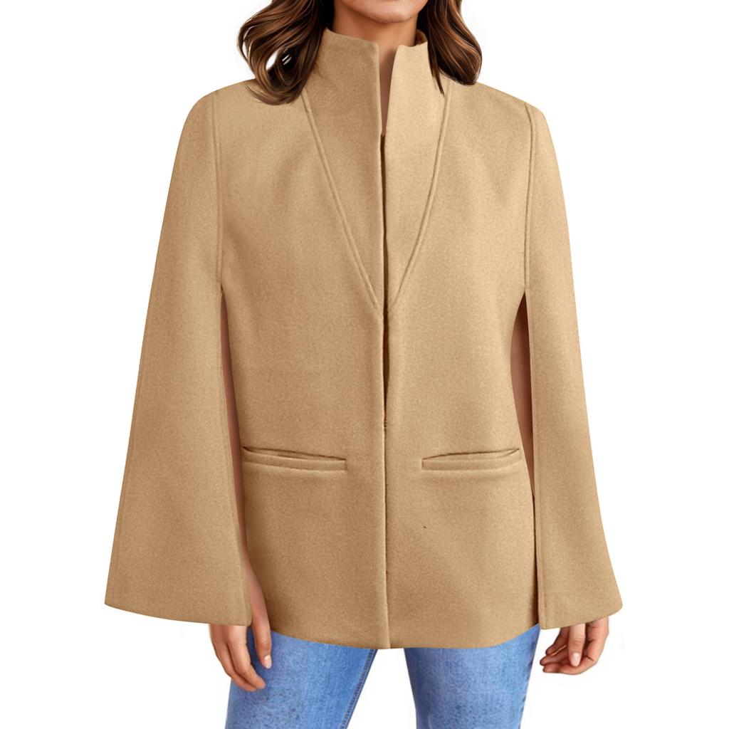 Women's Fashionable Zippered Long-Sleeved Loose-Fit Jacket