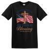 250 Years Of Blessing T Shirt One Nation Under God Cross American Flag USA Tee