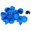 10pcs Automatic Poultry Waterer Chicken Watering Cups with Nuts for Ducks Geese Pigeons Quails Blue