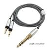 Cavo per cuffie Filo OFC per cuffie Focal ELEGIA Spina da 3,5 mm e 6,35 mm a doppio spinotto da 3,5 mm Cavo maschio 150 cm/59,06 pollici