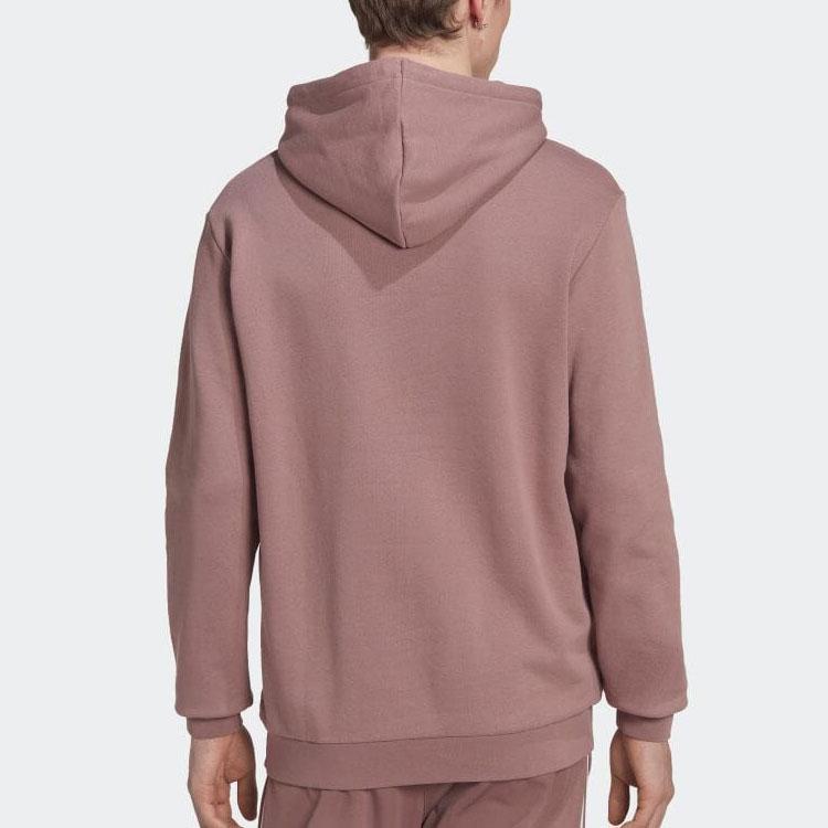 Adidas Originals Large Logo Print Pullover Hoodie American Vintage Men Hoodies Brown HM9325