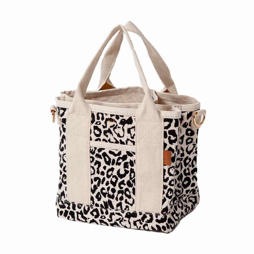 Altro Rose Women's Tote Bag, Canvas, Small, Lightweight, Multi-Storage, 2-Way Shoulder Bag, 250043, Leopard Print