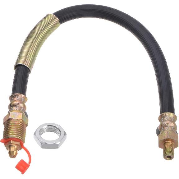 HARFINGTON M10x1mm Gewinde 11,81" Länge Flexible Verlängerung Fett-Schlauch mit Befestigungs-Sechskantmutter für Fettpresse Schmierung