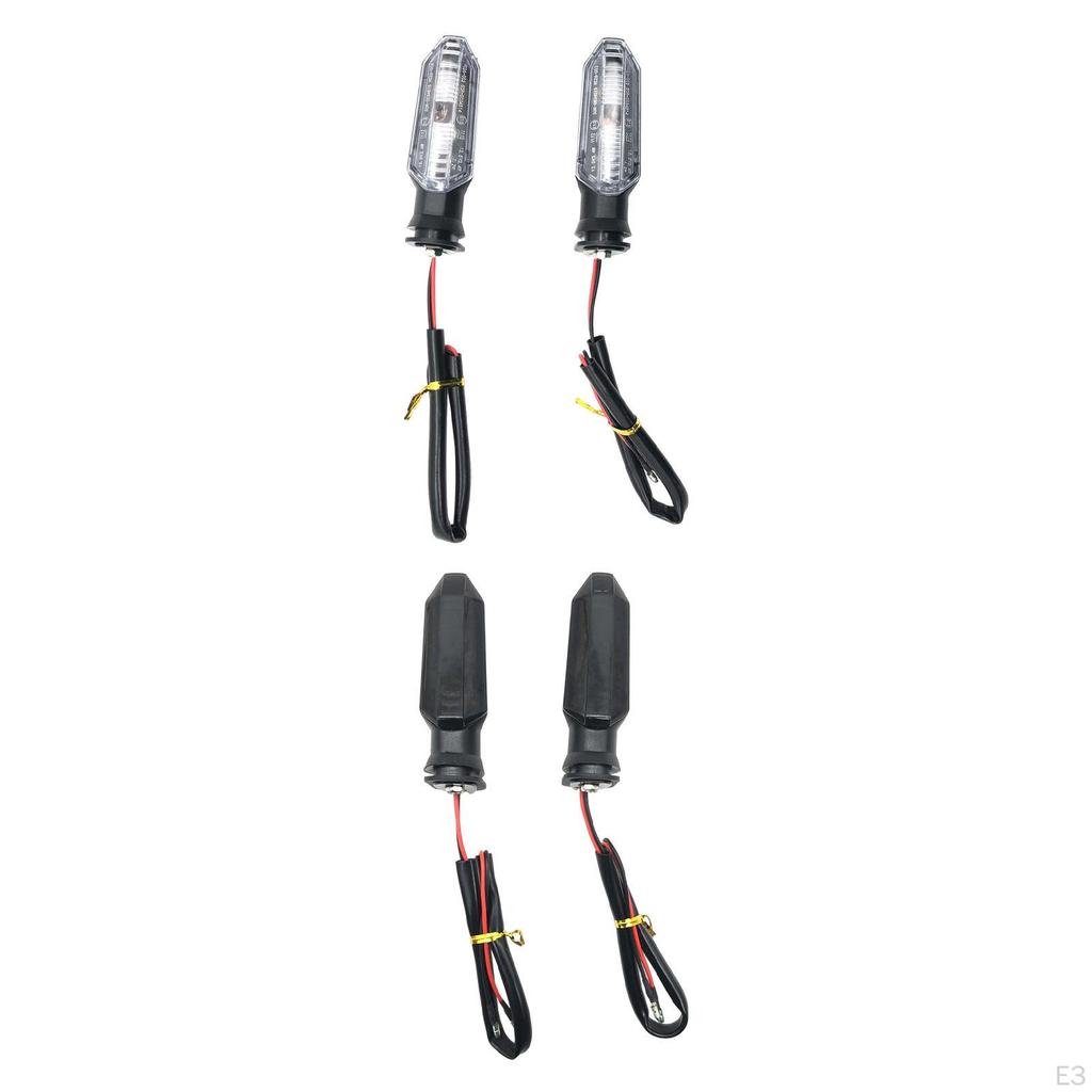 2 Pieces Motorcycle Turn Signal Indicator Flicker Flasher Motorbike Blinker Lights for 250R 500F