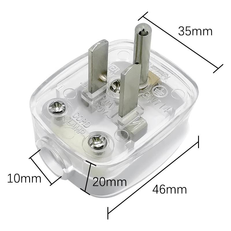 US-Standard 10A Abnehmbarer Dreipoliger Netzstecker 5-15P - Solide Montageverdrahtung