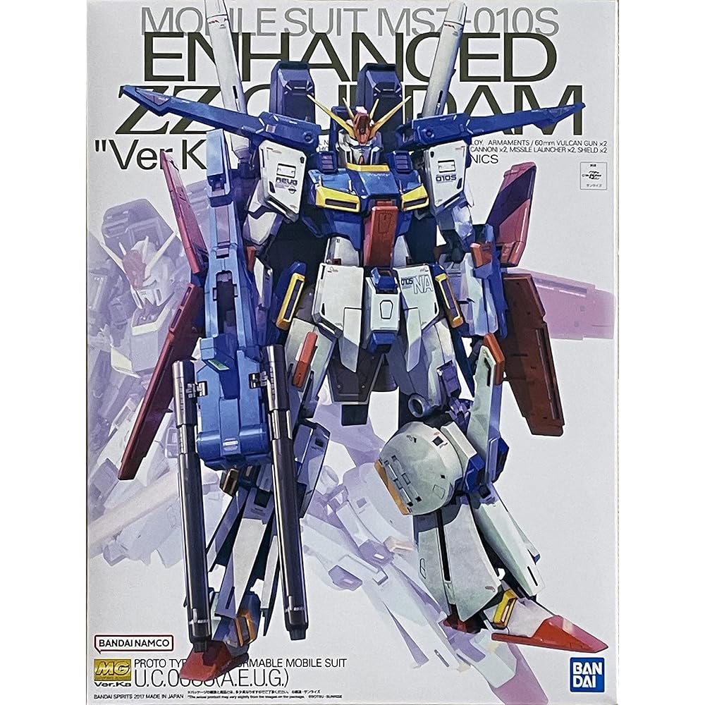 Premium Bandai 1/100 MG MSZ-010S Enhanced Double Zeta Gundam Ver.Ka Unassembled Model Kit