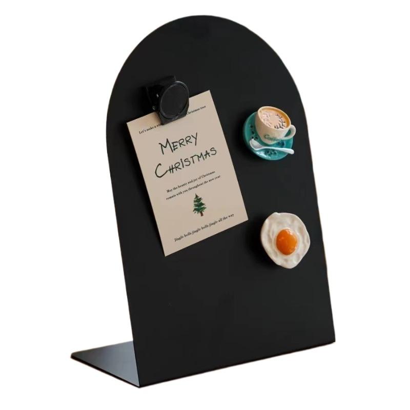 Metal Desktop Message Board Aesthetic Standing Plate Modern Display Ornaments Creative Elegant Bedroom Ornament Home Decorations