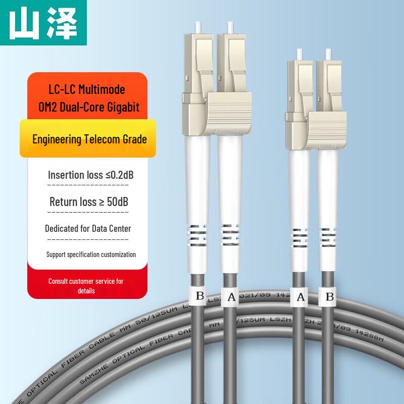 

SAMZHE Armored LC-LC Multimode Duplex Fiber Optic Patch Cable