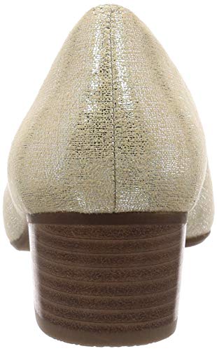 Enchanted Women's Water-Repellent Pointed Pumps 17042B, Platinum, Size 39