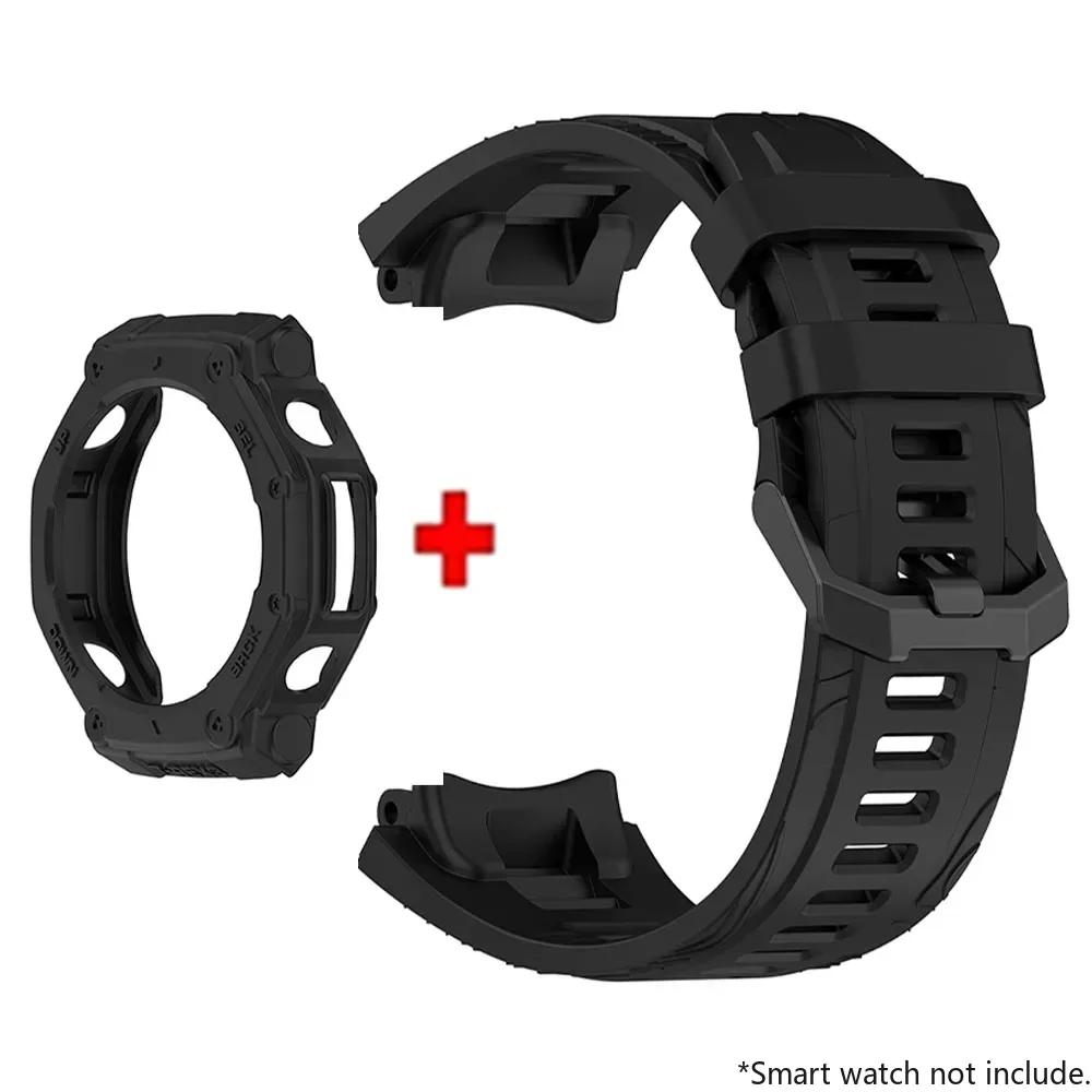 Silikonový řemínek a pouzdro pro chytré hodinky Huami Amazfit T-REX 3 Řemínek Náramek T-Rex3 Sportovní náramek Náramek na zápěstí S nástrojem