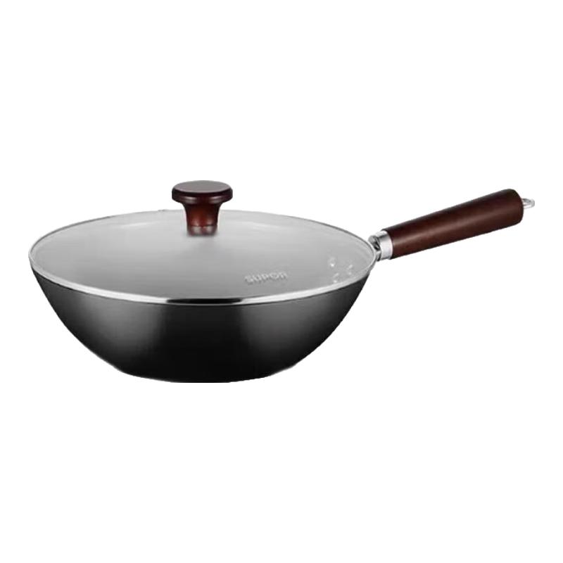 SUPOR 32cm Wok aus raffiniertem Eisen