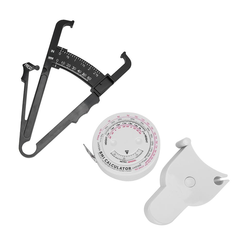 Body Fat Tester Retractable Waist Measuring Tape BMI Measuring Tool Weight Loss Caliper