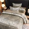 Wedding Bedding European Jacquard Quilt Set Three-Piece American, Eternal Movement Simple Style,