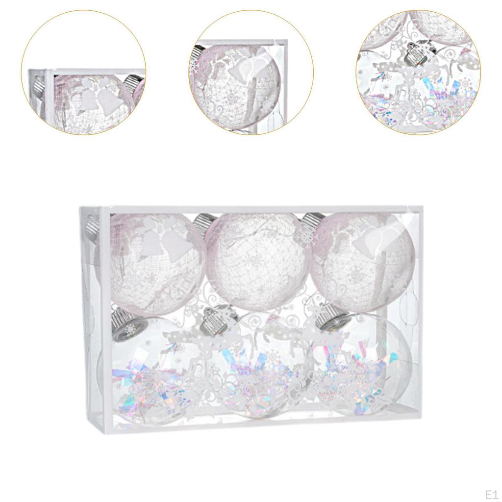 Christmas Ball Ornaments Decorative Baubles Decorations DIY Crafts Hanging for