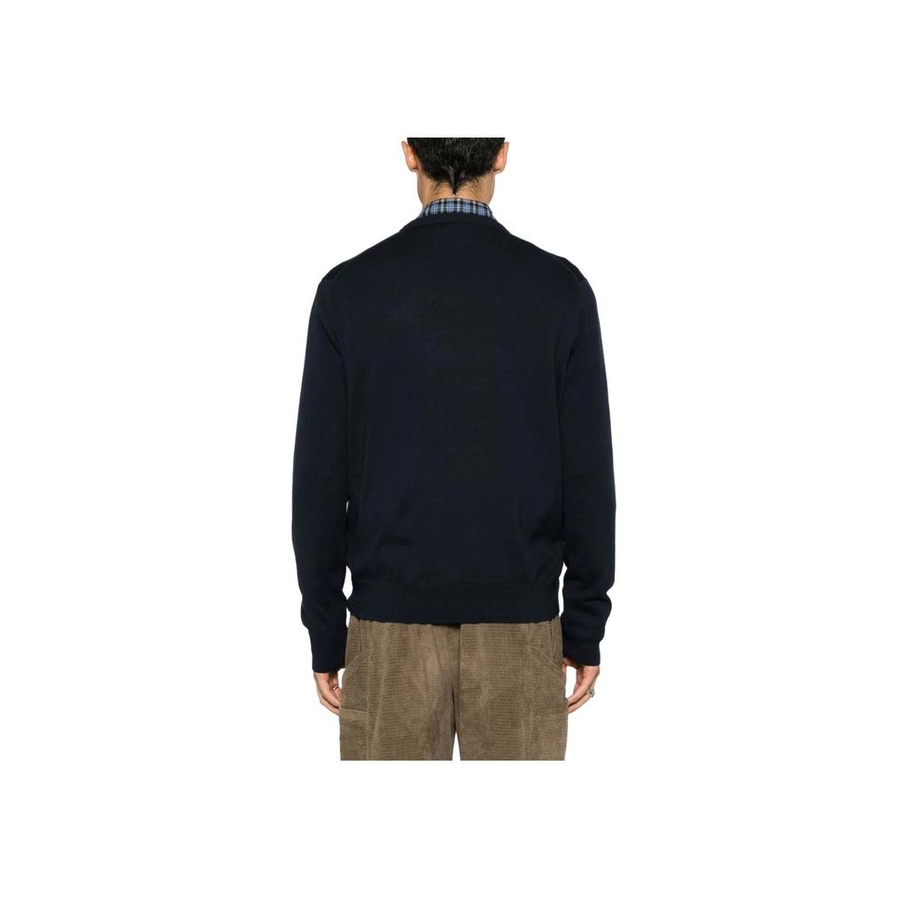 Polo Ralph Lauren Letter Logo Embroidered Pullover Long Sleeve Knit Sweater Men sweater Midnight-Blue 710919772-001