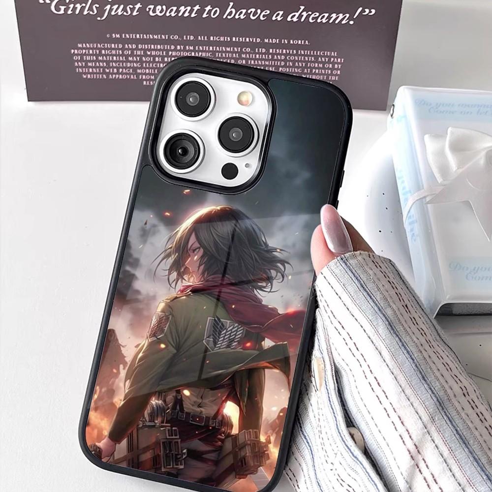 Mikasa Ackerman aot Phone Case For iPhone 16,15,14,13,12,11,Pro,Max,Plus,Mini New Magsafe Magnetic Wireless Charging