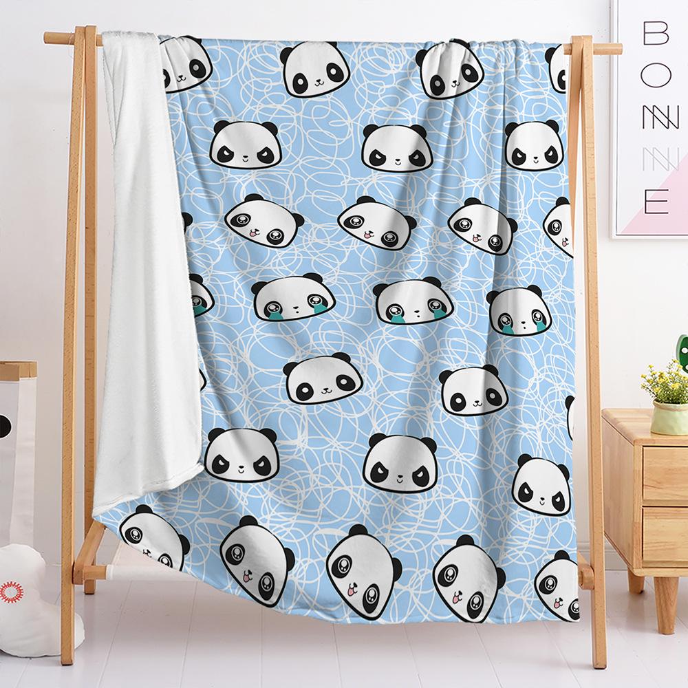 Blanket Cute Panda Blanket Flannel Bedroom Office Blanket Blanket Universal