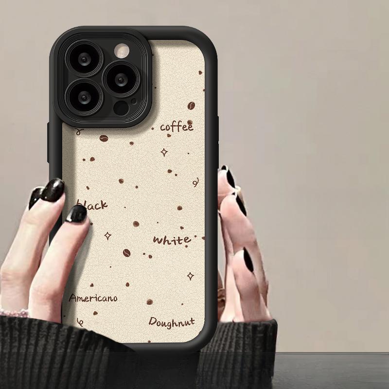 

Подходит для чехла для мобильного телефона Apple 15 Iphone14/13 Кукла Кофе из брикетов 11/12 Силиконовая овечья кожа Xr Противоударный iPhone 6s Plus