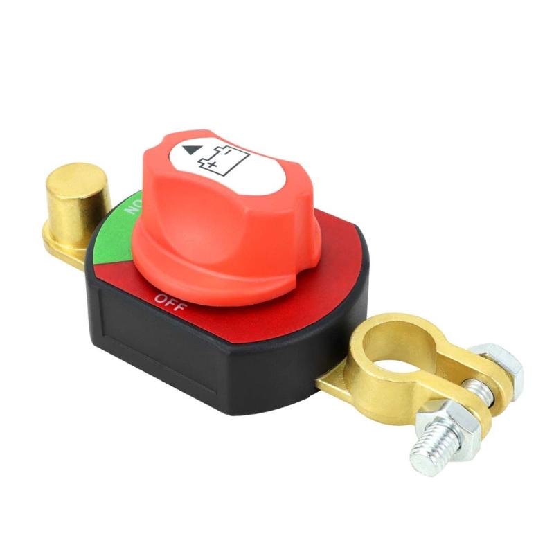 High Conductivity Brass Battery Disconnect Switches For Car Campers Easy Installation Top Post Battery Isolator Switches