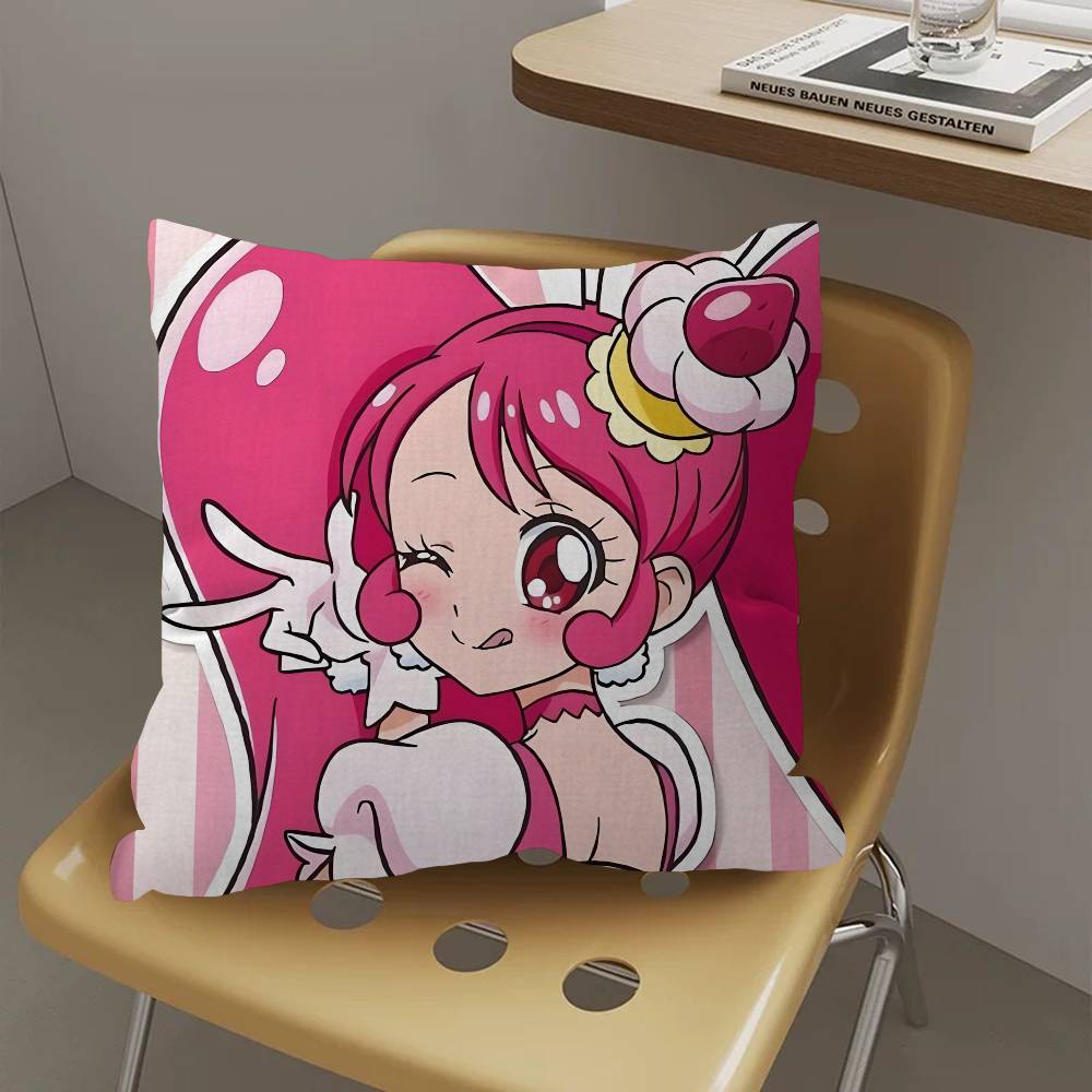 Smile Precure Anime Cushion Cover Decorative Pillow Sofa Home Decor Case Pillow Cases