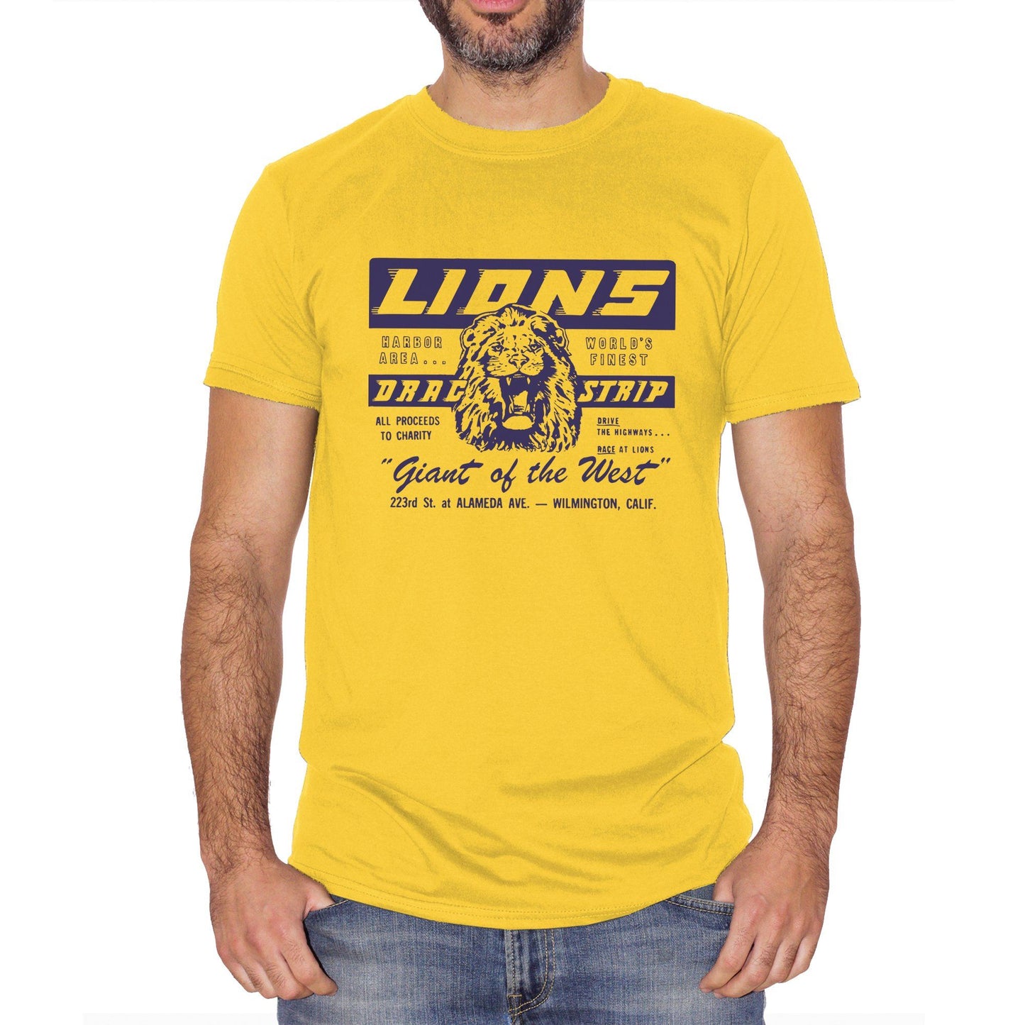 Футболка Lions Drag Strip Однажды в Голливуде Фильм Брэд Питт Новая SS057 XL