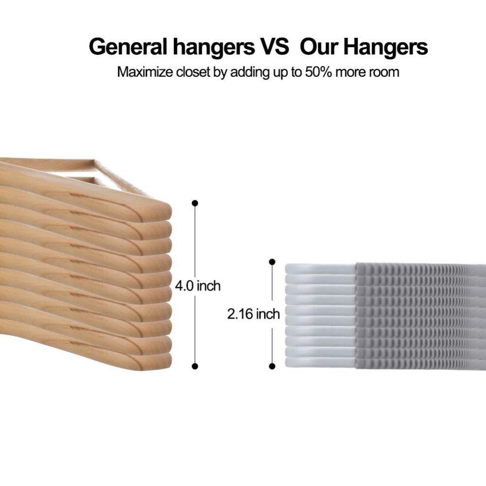 10/20 Pcs 0.2 Inches Thick Heavy Duty Hangers 360° Swivel Hook Non-Slip Hangers  Laundry Room