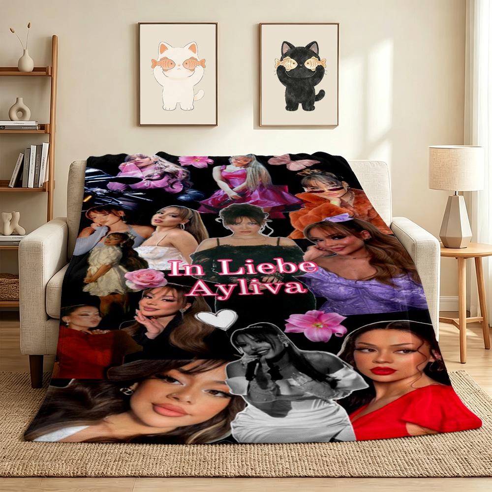 Love Ayliva Flannel Blanket Throw Blanket Soft Warm Sofa Bed Camping home Decor Unique Christmas Gift C9261625