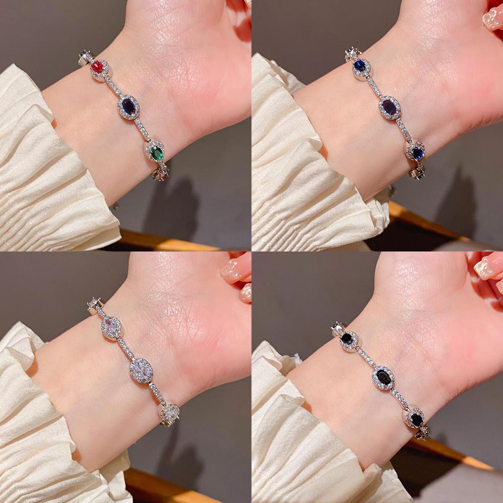 Geometric Zircon Pull Apart Bracelet With Cubic Zirconia For Women Fashion Accessory