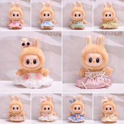 For 17cm Labubu Doll Clothes Fashion Clothes Hoodies Doll Clothes Color Match Hoodies Dolls Accessories Cute Decoration Little Cloths