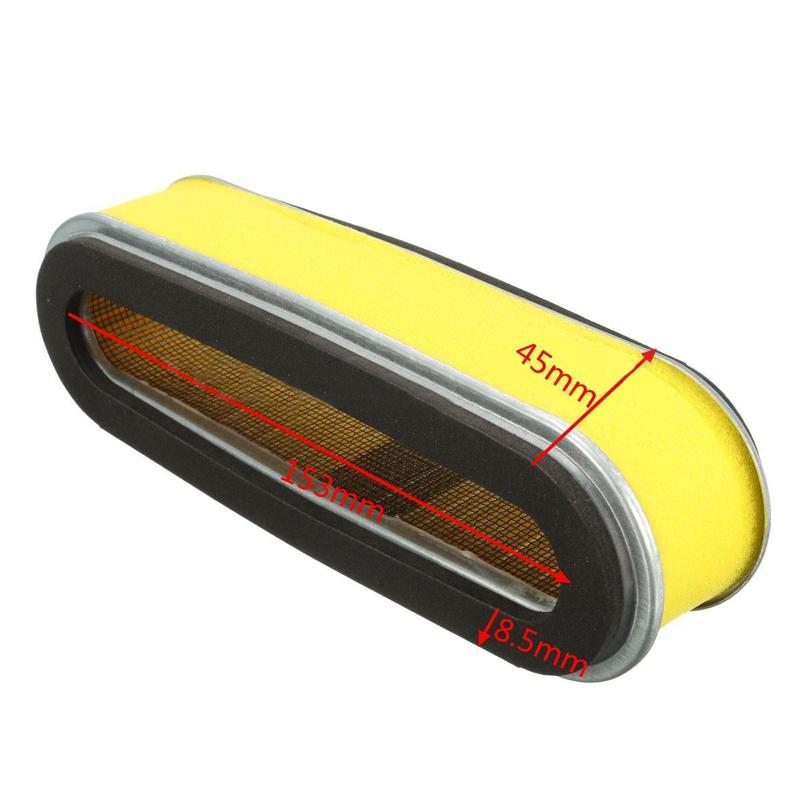 Oval gressklipper luftfilter og svamp for Honda GV150 HR194 HR195 HR214 HRA214