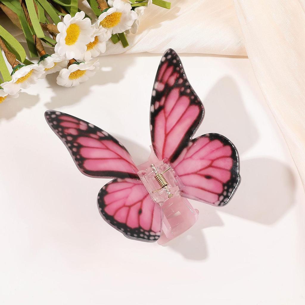 Matte Transparent Butterfly Hair Claws Clips for Women Girls Elegant Decorate Hairpins Headbands Fashion Korean Hair Accessories