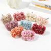 6Pcs 11Cm Artificial Flowers Silk Mini Carnation Wedding Handicraft Wreath Accessories Christmas Diy Home Decortion Scrapbooking