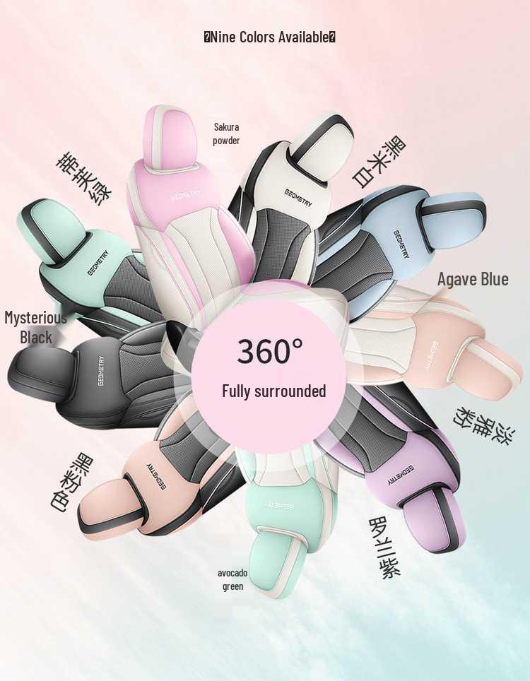 Jihe E Pokrowiec na siedzenie samochodowe Firefly Pełne pokrycie Uniwersalny - Specjalna skórzana poduszka na cztery pory roku